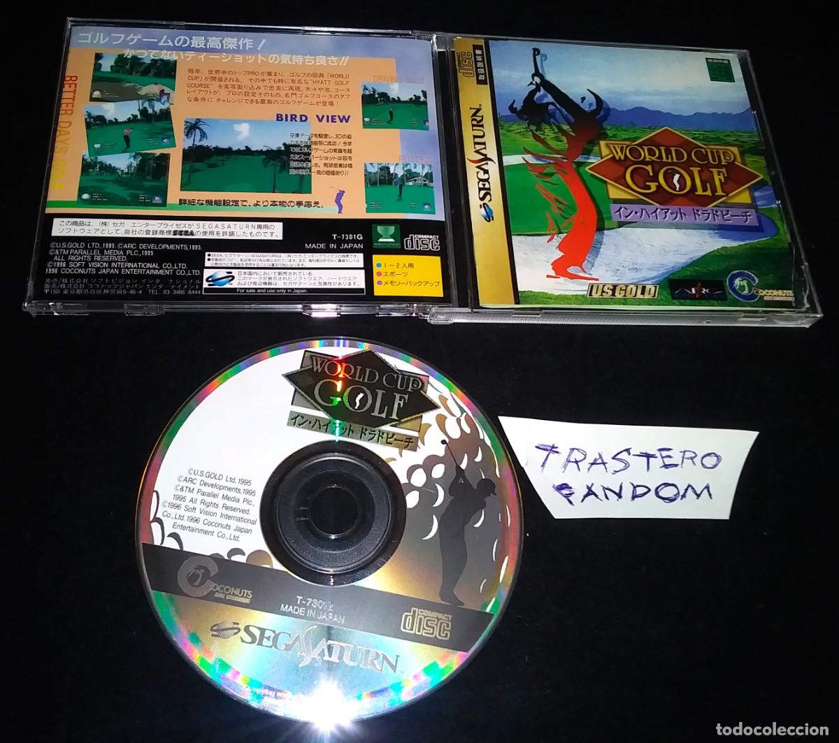 Videojuegos y Consolas: World Cup Golf Sega Saturn Japon&eacute;s US Gold BUEN ESTADO