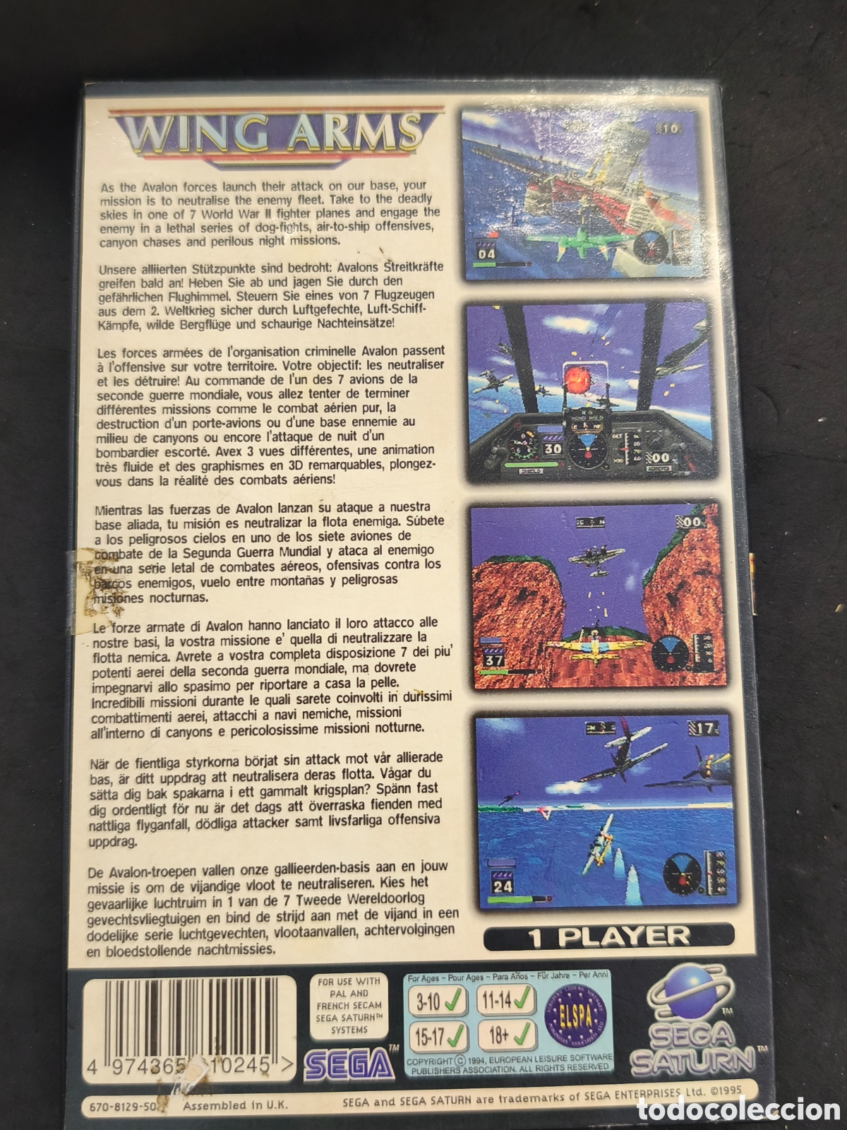 Videojuegos y consolas: Sega Saturn Wing Arms - Foto 3