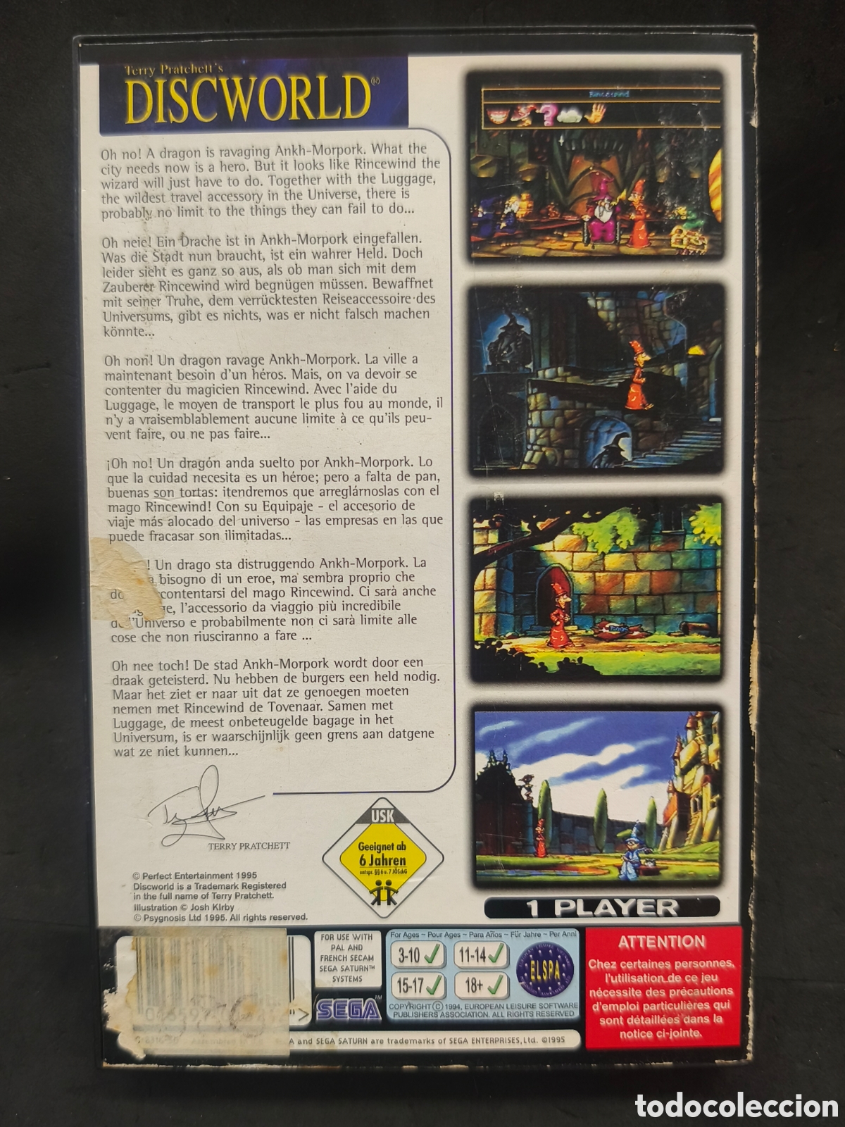 Videojuegos y consolas: Sega Saturn Discworld, Terry pratchetts - Foto 2