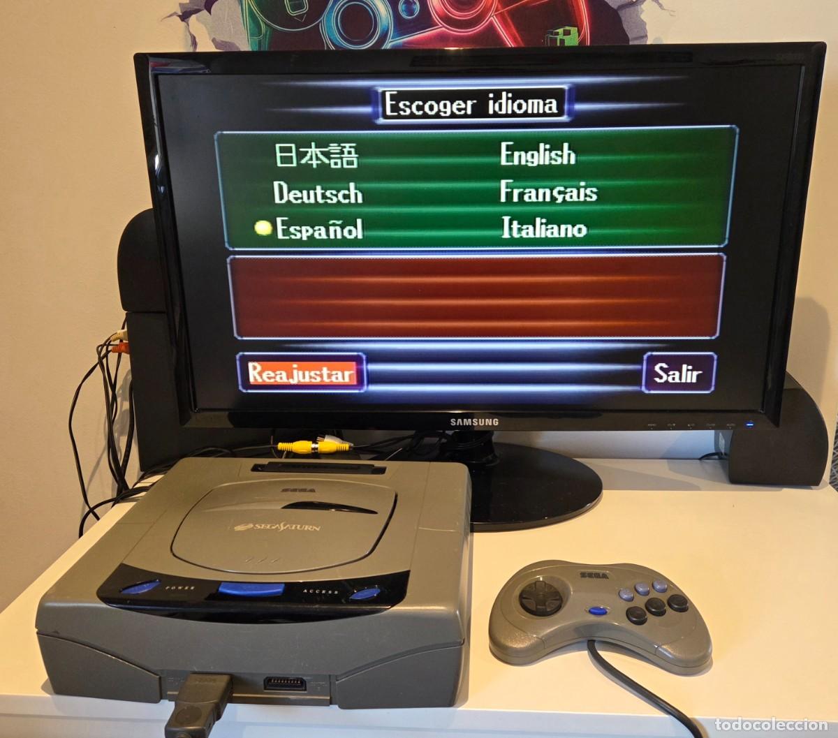 Videojuegos y consolas: Sega Saturn japonesa 60 Hz valida para Saroo