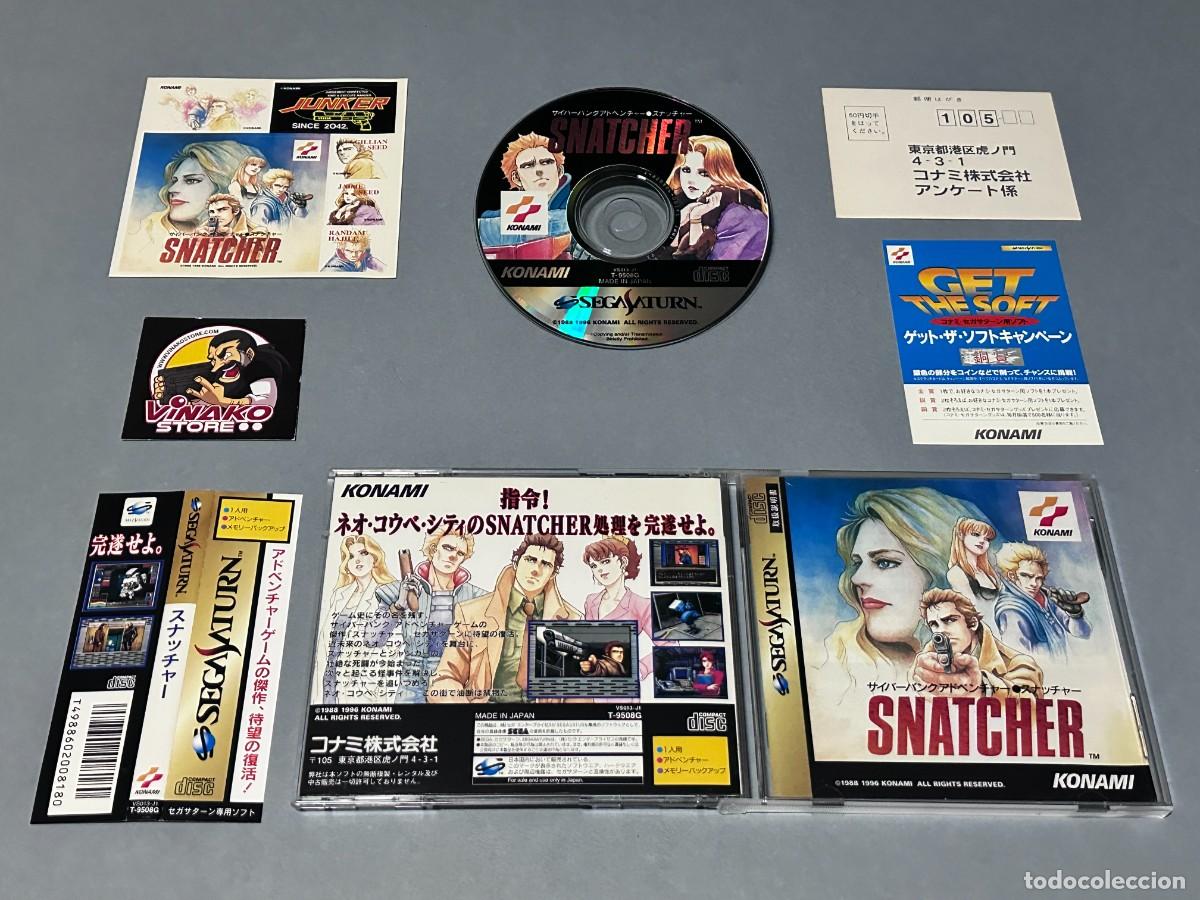 Videojuegos y consolas: Snatcher Sega Saturn NTSC-J Spinecard + Reg.card