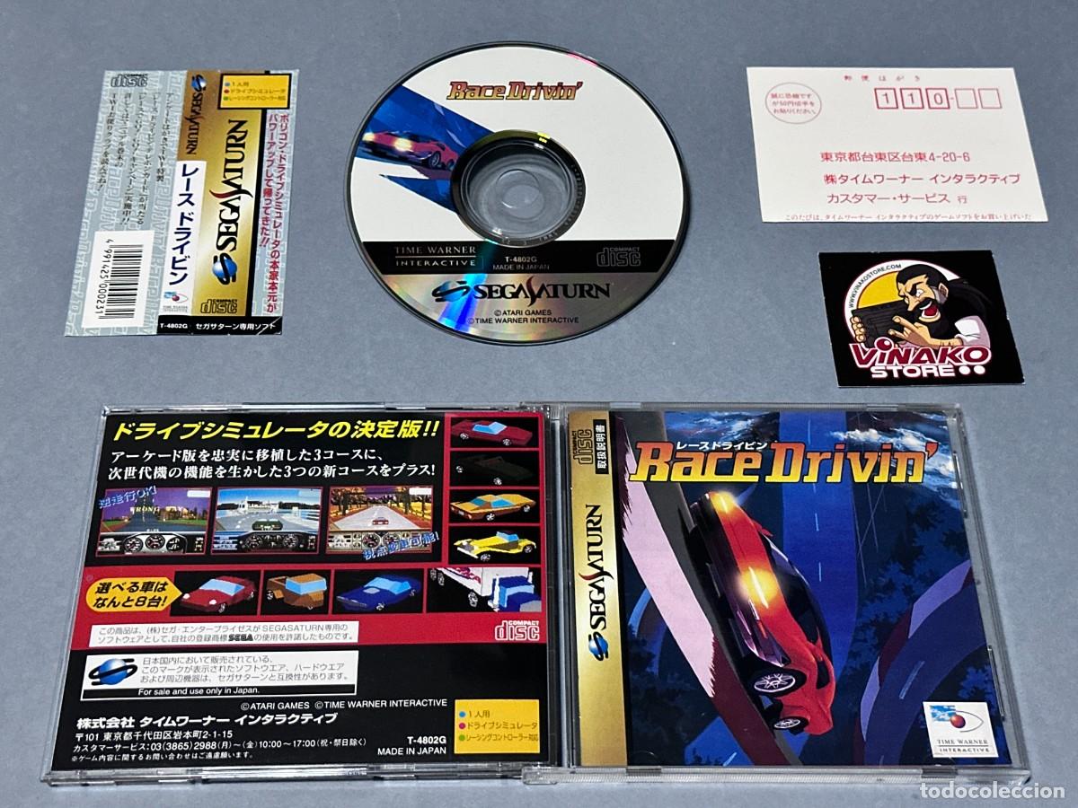 Videojuegos y consolas: Race Drivin' Sega Saturn NTSC-J Spinecard + Reg.card