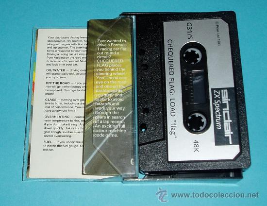 Videojuegos y consolas: CHEQUERED FLAG. XZ SPECTRUM. SINCLAIR - Foto 2