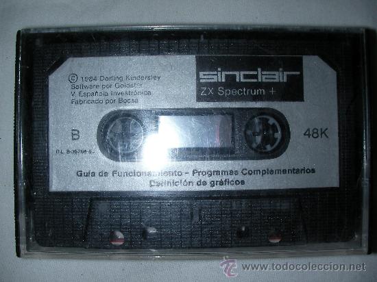 Videojuegos y consolas: CINTA ORIGINAL PARA SPECTRUM GUIA DE FUNCIONAMIENTO - PROGRAMA COMPLEMENTARIOS - DEF. DE GRAFICOS - Foto 1