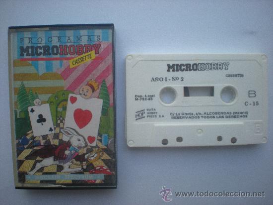 Videojuegos y consolas: CINTA DE CASSETTE SPECTRUM MICROHOBBY.SINCLAIR.NUMERO 2_A&Ntilde;O 1_1985 - Foto 1