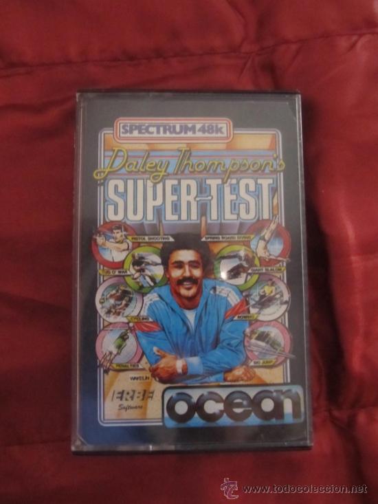 Videojuegos y consolas: CINTA DE SPECTRUM JUEGO SUPER TEST DALEY THOMPSONS - Foto 1