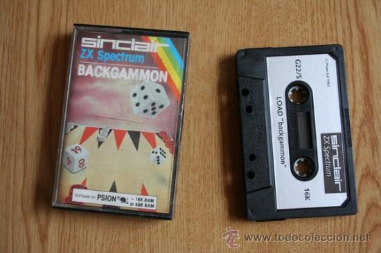 Videojuegos y consolas: Juego Spectrum. Backgammon. Sinclair ZX Spectrum. - Foto 1