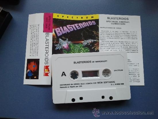 Videojuegos y consolas: juego spectrum blasteroids - Foto 1