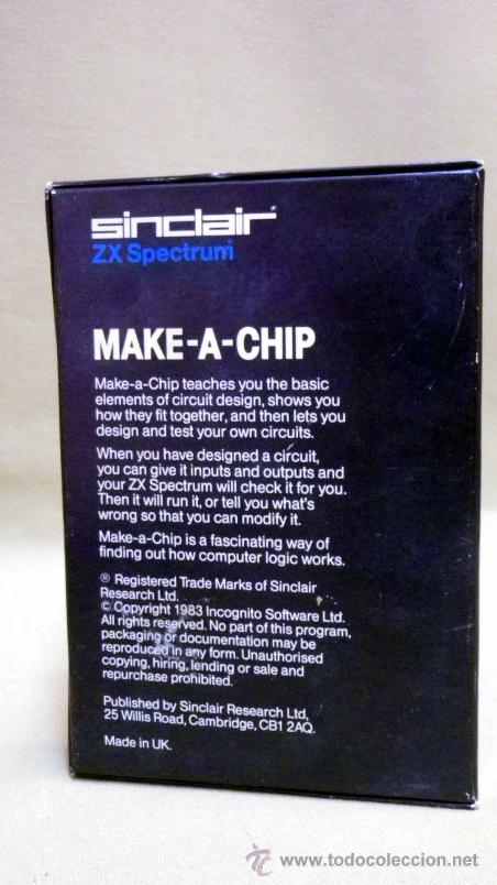 Videojuegos y consolas: JUEGO PARA SINCLAIR ZX SPECTRUM, MAKE A CHIP - Foto 3