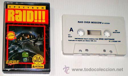 Videojuegos y consolas: Raid over Moscow (Raid!!!) [Access Software] 1985 US Gold / Erbe Software [ZX Spectrum] - Foto 3