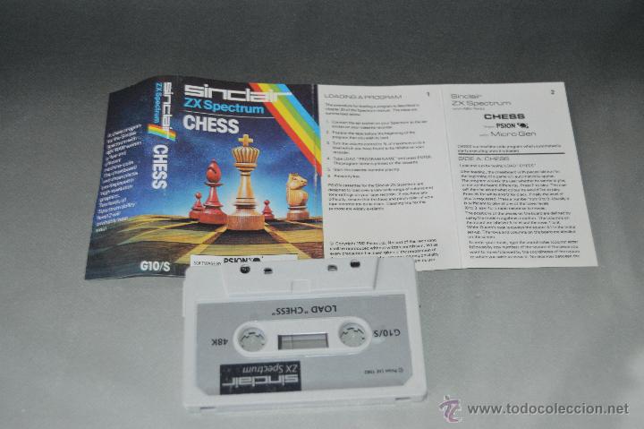 Videojuegos y consolas: juego cinta cassette load chess spectrum - Foto 1