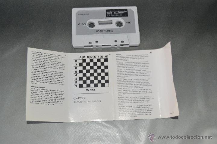 Videojuegos y consolas: juego cinta cassette load chess spectrum - Foto 2