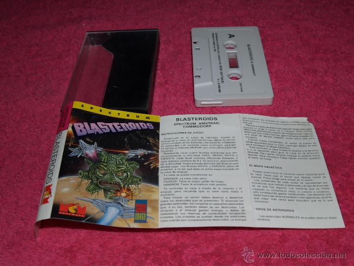 Videojuegos y consolas: GAME FOR SPECTRUM MCM BLASTEROIDS SPANISH VERSION MIRRORSOFT 1989 - Foto 1