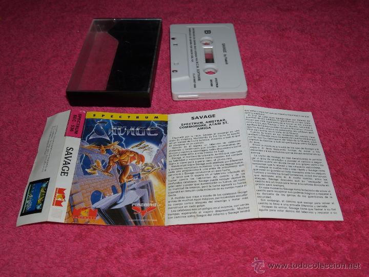 Videojuegos y consolas: GAME SPECTRUM MCM SAVAGE SPANISH VERSION 1988 FIREBIRD - Foto 1