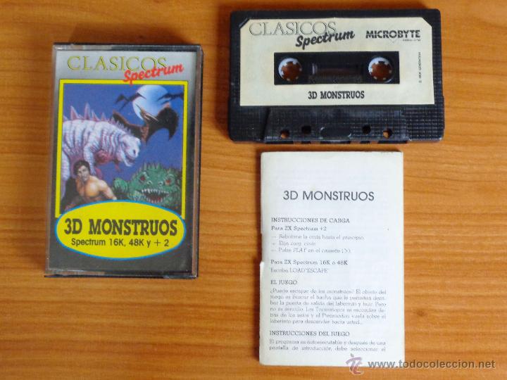 Videojuegos y consolas: JUEGO SPECTRUM 3D MONSTRUOS. - Foto 1