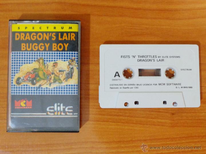 Videojuegos y consolas: JUEGOS SPECTRUM DRAGONS LAIR Y BUGGY BOY. - Foto 1
