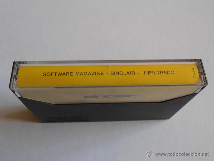 Videojuegos y consolas: CINTA SPECTRUM SOFTWARE MAGAZINE SINCLAIR N&ordm; 4A INFILTRADO - Foto 2