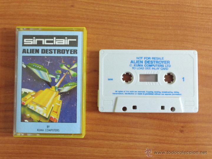 Videojuegos y consolas: JUEGO SPECTRUM ALIEN DESTROYER. - Foto 1