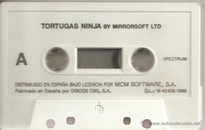Videojuegos y consolas: Tortugas Ninja. Juego de Spectrum - Foto 1