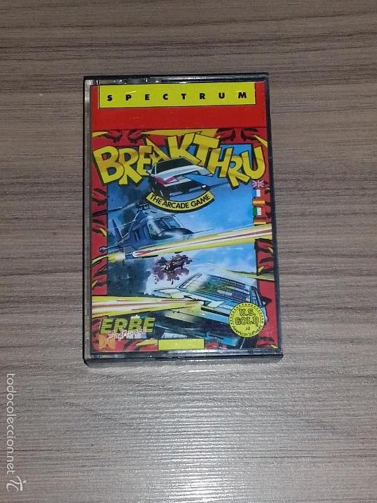 Videojuegos y consolas: BREAKTHRU Juego SPECTRUM Pal Espa&ntilde;a - Foto 1