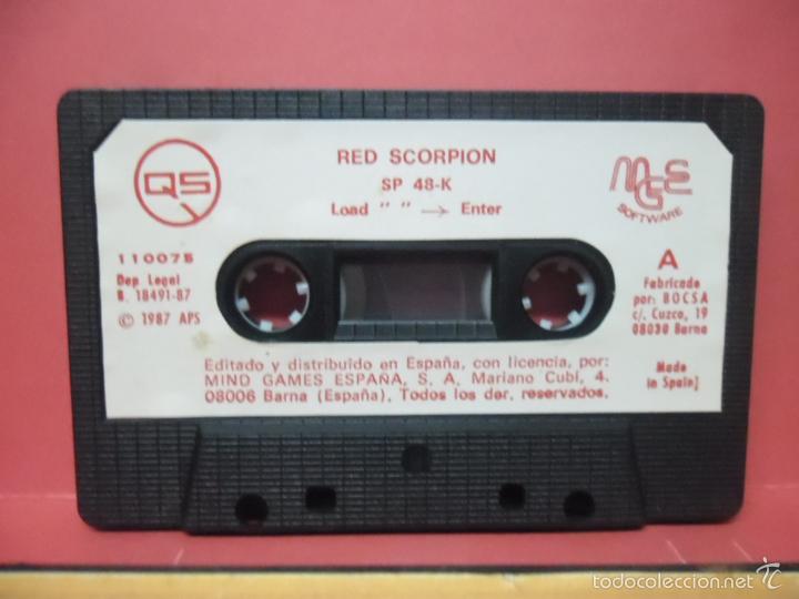 Videojuegos y consolas: juego spectrum - red scorpion - - Foto 3