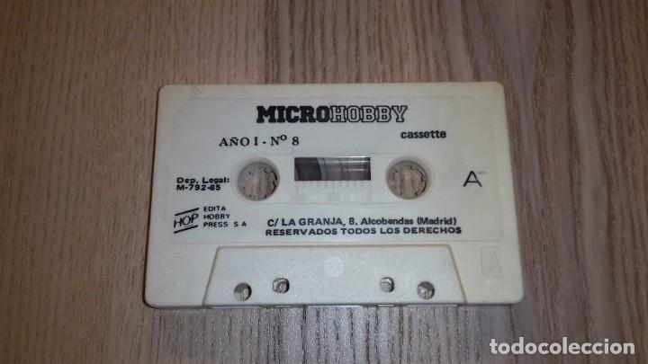Videojuegos y consolas: Cassette Micro Hobby. 1985. A&ntilde;o 1. N&uacute;mero 8 - Foto 1