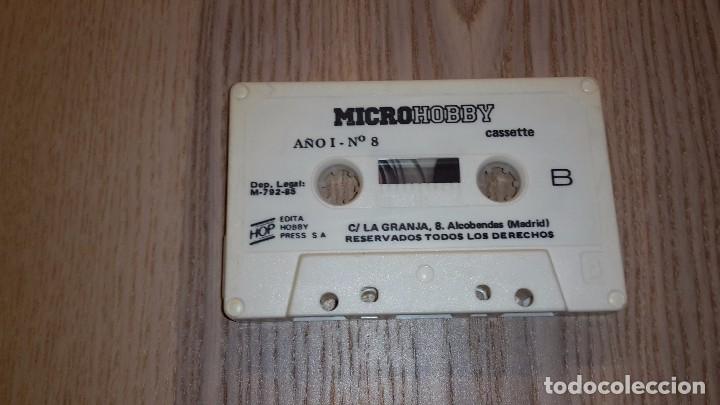 Videojuegos y consolas: Cassette Micro Hobby. 1985. A&ntilde;o 1. N&uacute;mero 8 - Foto 2