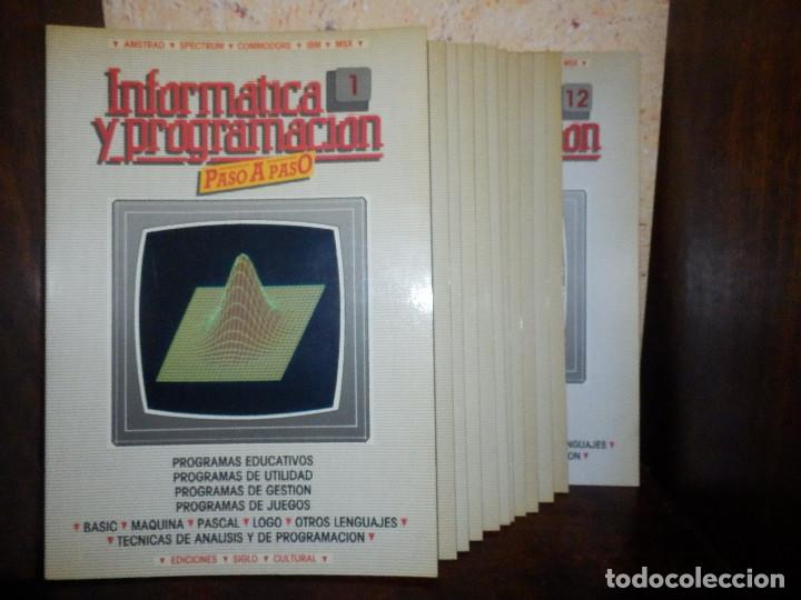 Videojuegos y consolas: Inform&aacute;tica paso a paso - 12 n&uacute;meros del 1 al 12 - Basic - Spectrum . Z80 - Pascal - Ediciones Siglo - Foto 2