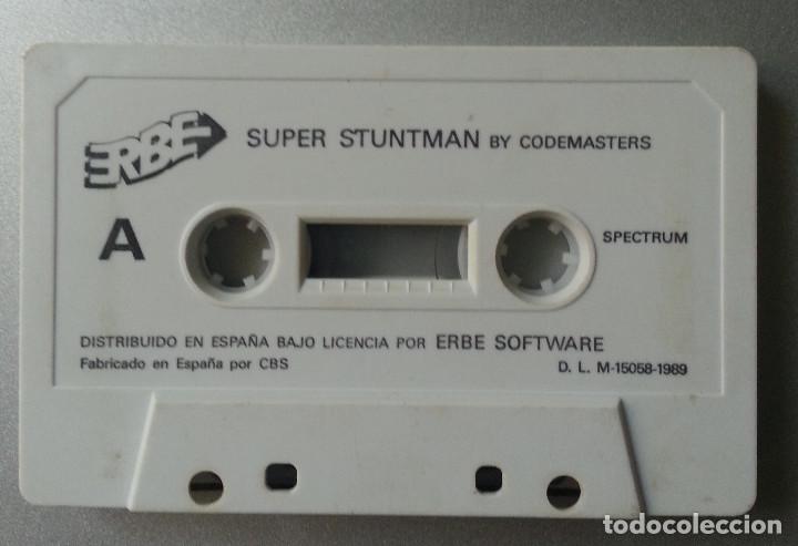 Videojuegos y consolas: SUPER STUNTMAN BY CODEMASTERS SPECTRUM CASSETTE ERBE SOFTWARE 19989 SIN CAJA - Foto 1