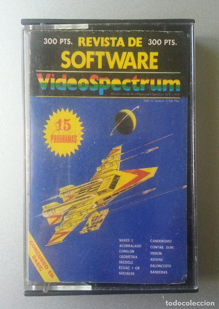 Videojuegos y consolas: REVISTA DE SOFTWARE VIDEOSPECTRUM N&ordm; 6 - 15 PROGRAMAS SPECTRUM CASSETTE 1985 - Foto 1