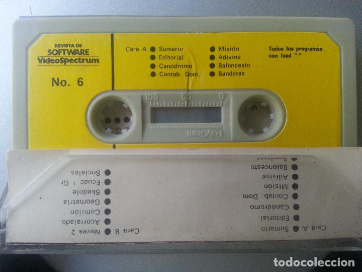 Videojuegos y consolas: REVISTA DE SOFTWARE VIDEOSPECTRUM N&ordm; 6 - 15 PROGRAMAS SPECTRUM CASSETTE 1985 - Foto 4