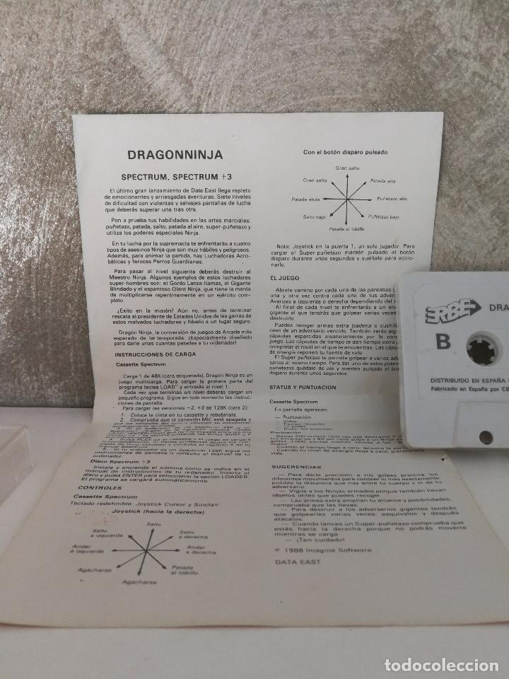 Videojuegos y consolas: JUEGO DRAGON NINJA SINCLAIR SPECTRUM - Foto 3