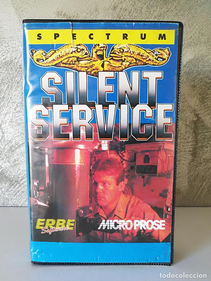 Videojuegos y consolas: SILENT SERVICE ESTUCHE GRANDE SPECTRUM - Foto 1