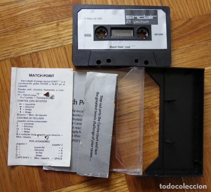 Videojuegos y consolas: JUEGO MATCH POINT PARA SPECTRUM - Foto 2