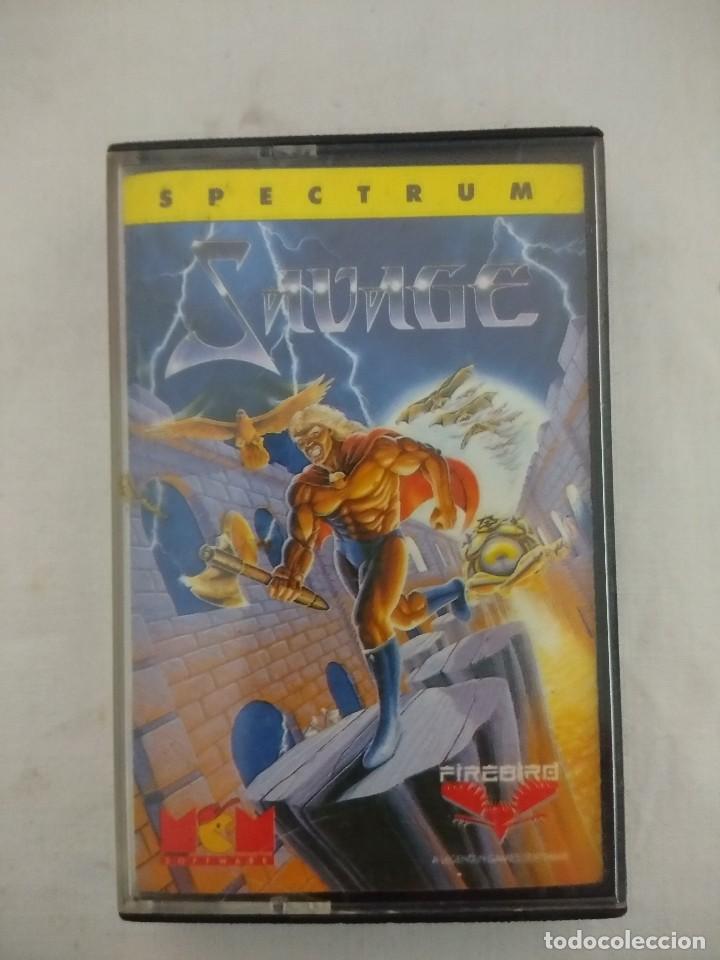 Videojuegos y consolas: CASETE SPECTRUM/SAVAGE. - Foto 1