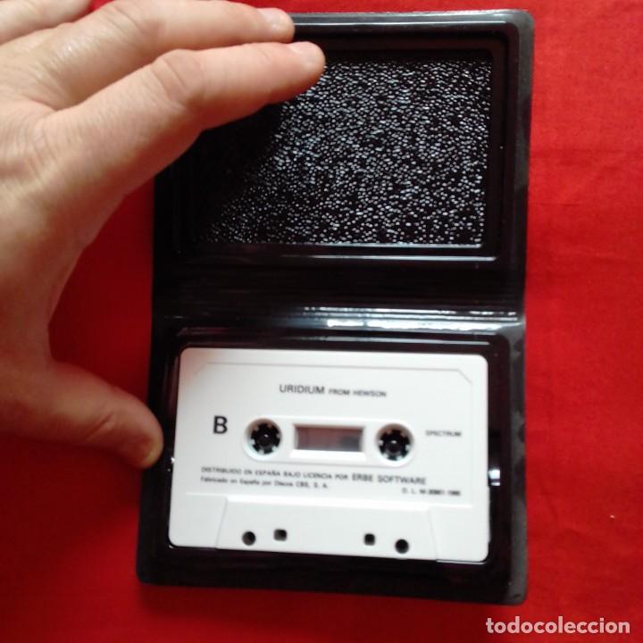 Videojuegos y consolas: URIDIUM HEWSON ERBE SPECTRUM CASETE ESTUCHE - Foto 3