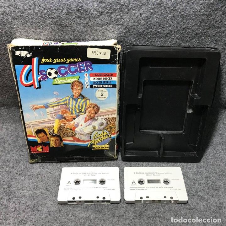 Videojuegos y consolas: 4 SOCCER SIMULATORS SINCLAIR ZX SPECTRUM - Foto 1