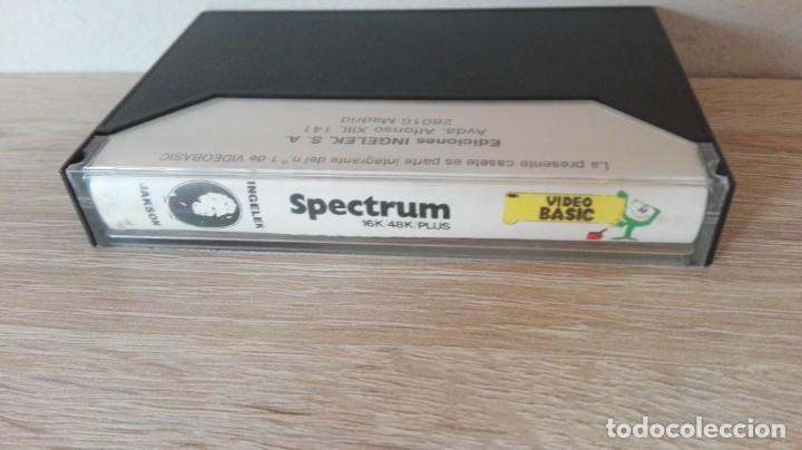 Videojuegos y consolas: VIDEO BASIC 1-CASSETTE SPECTRUM-INGELEK JAKSON-A&Ntilde;O 1985 - Foto 2