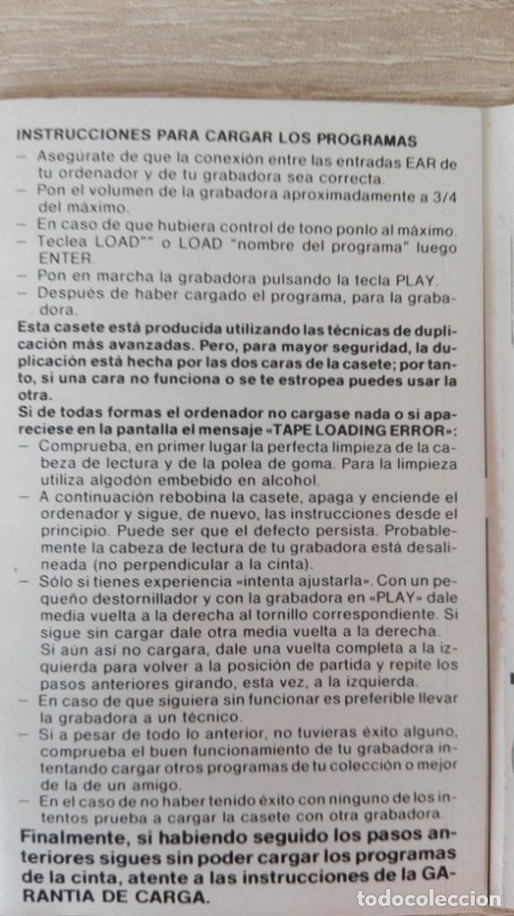 Videojuegos y consolas: VIDEO BASIC 1-CASSETTE SPECTRUM-INGELEK JAKSON-A&Ntilde;O 1985 - Foto 4