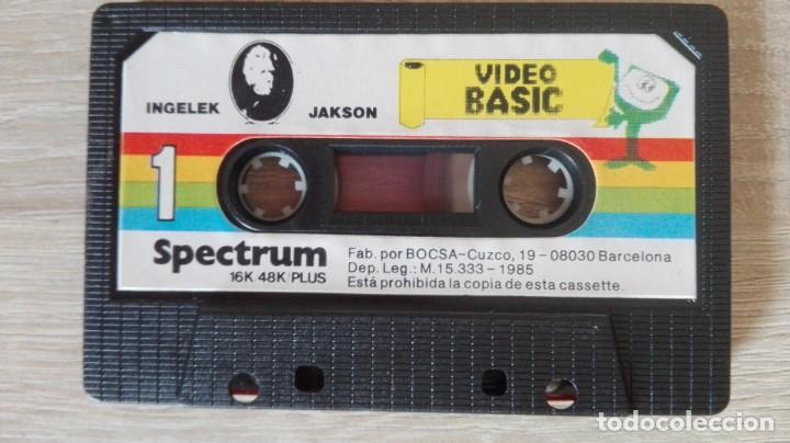 Videojuegos y consolas: VIDEO BASIC 1-CASSETTE SPECTRUM-INGELEK JAKSON-A&Ntilde;O 1985 - Foto 6