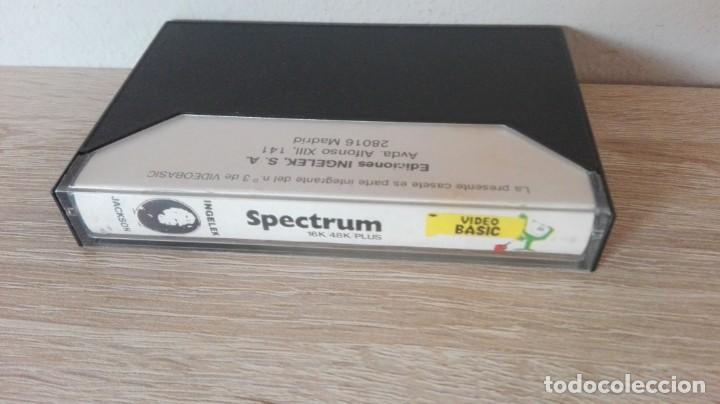 Videojuegos y consolas: VIDEO BASIC 3-CASSETTE SPECTRUM-INGELEK JAKSON-A&Ntilde;O 1985 - Foto 2