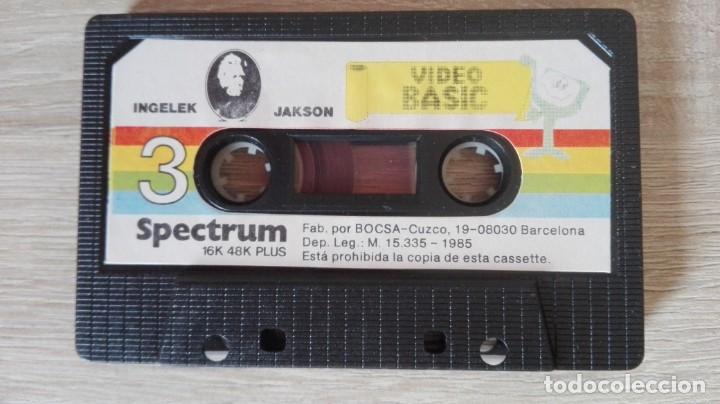Videojuegos y consolas: VIDEO BASIC 3-CASSETTE SPECTRUM-INGELEK JAKSON-A&Ntilde;O 1985 - Foto 5