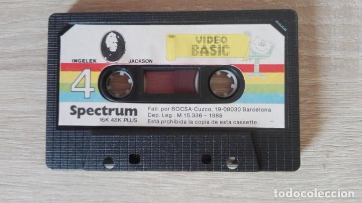 Videojuegos y consolas: VIDEO BASIC 4-CASSETTE SPECTRUM-INGELEK JAKSON-A&Ntilde;O 1985 - Foto 6