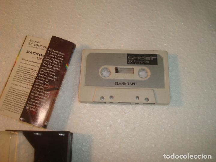 Videojuegos y consolas: blank tape y load flight 1982 spectrum con la caratula de backgammon - Foto 1