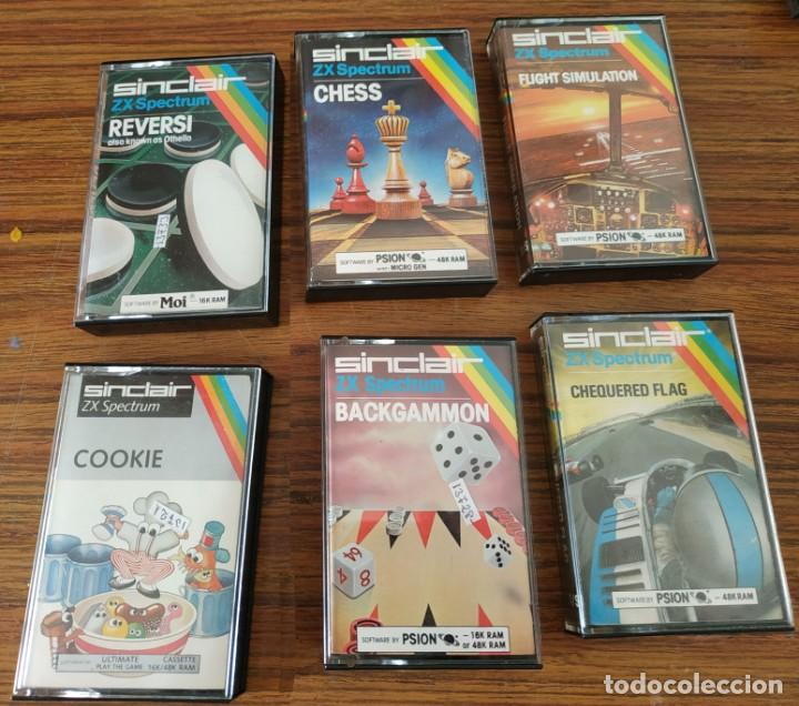 Videojuegos y consolas: Juegos de Spectrum : Reversi Backgammon Chequered Flag Cookie Chess Flight simulation - Foto 1