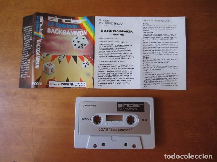 Videojuegos y consolas: Backgammon (Psion software) (ZX Spectrum) - Foto 3