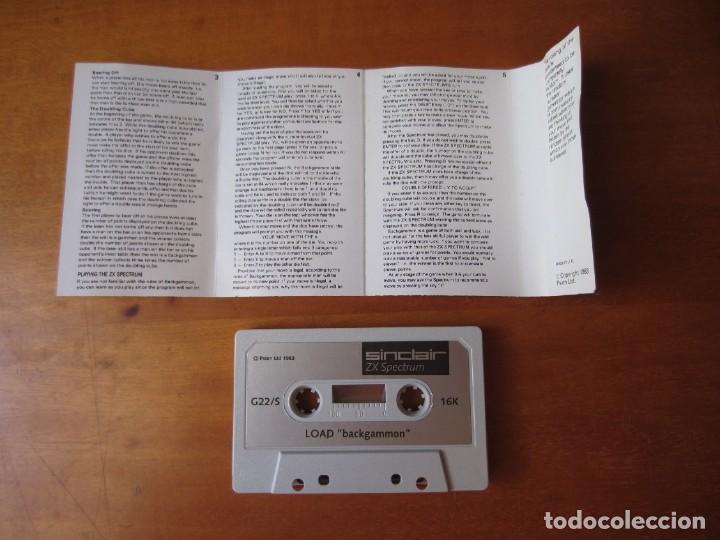 Videojuegos y consolas: Backgammon (Psion software) (ZX Spectrum) - Foto 4