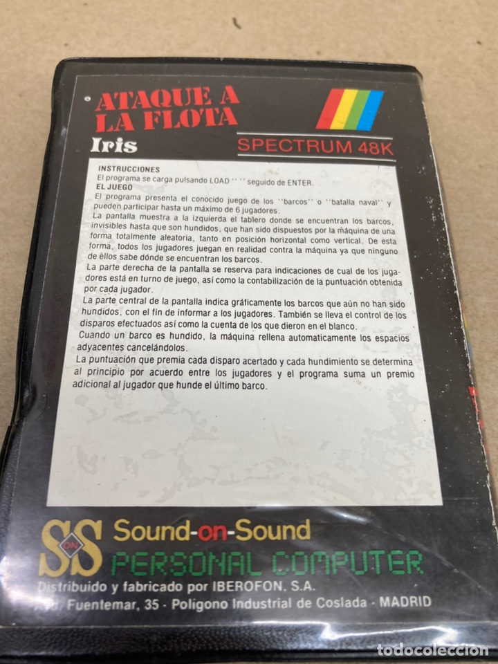 Videojuegos y consolas: Cinta Spectrum 48k Ataque a la Flota - Foto 2