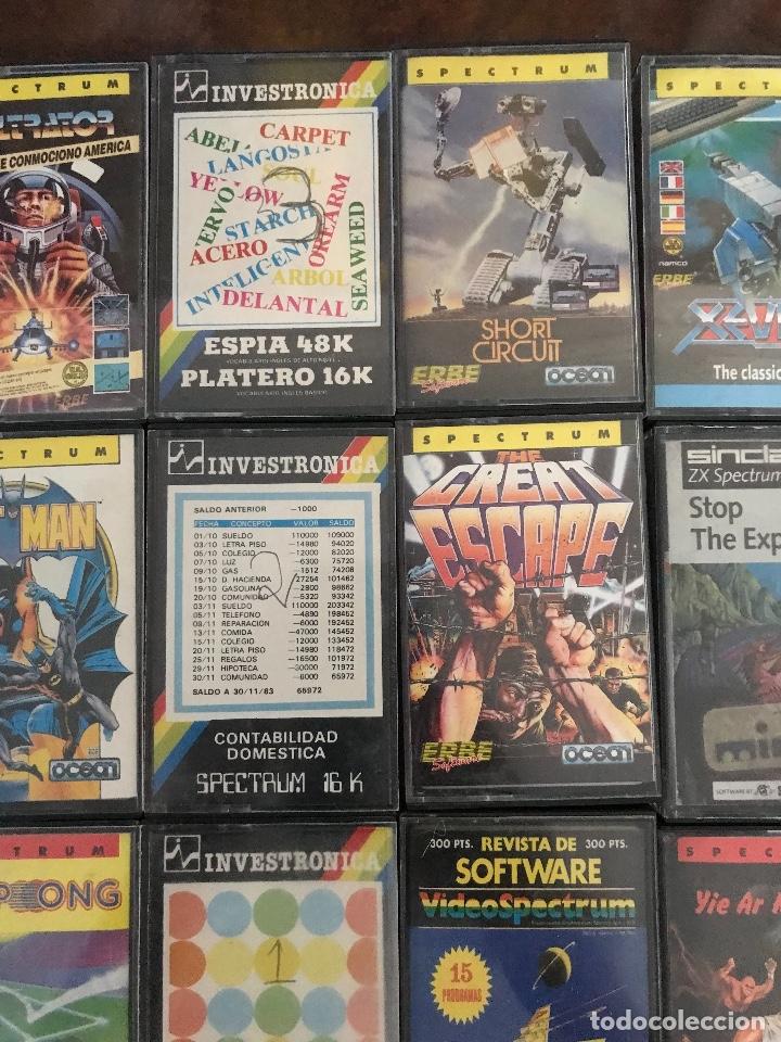 Videojuegos y consolas: SPECTRUM SIRCLAIR LOTE DE 24 CASSETTE. - Foto 3