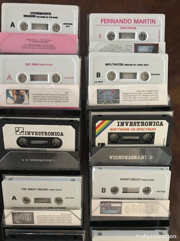 Videojuegos y consolas: SPECTRUM SIRCLAIR LOTE DE 24 CASSETTE. - Foto 9